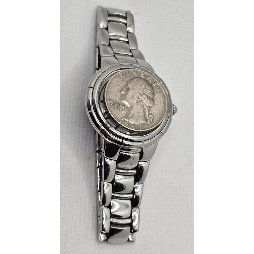 Women's Bulova Round MOP Dial Silver Tone Case Link Bracelet Band Watch 04 - Picture 8 of 10